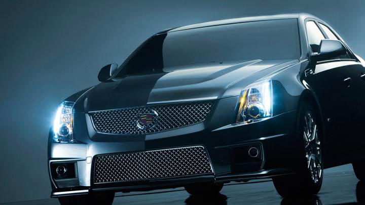 2011 Cadillac CTS-V HeadLights On And Night Photoshoot